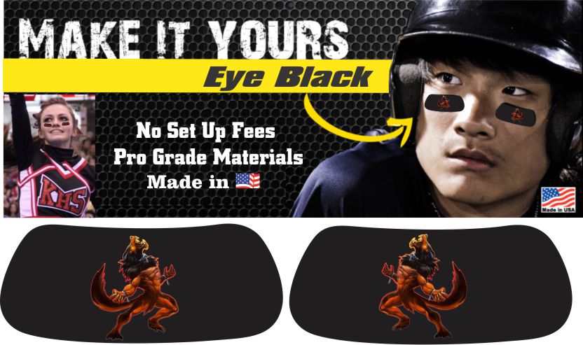 Pinellas Predators Football Custom Eye Black